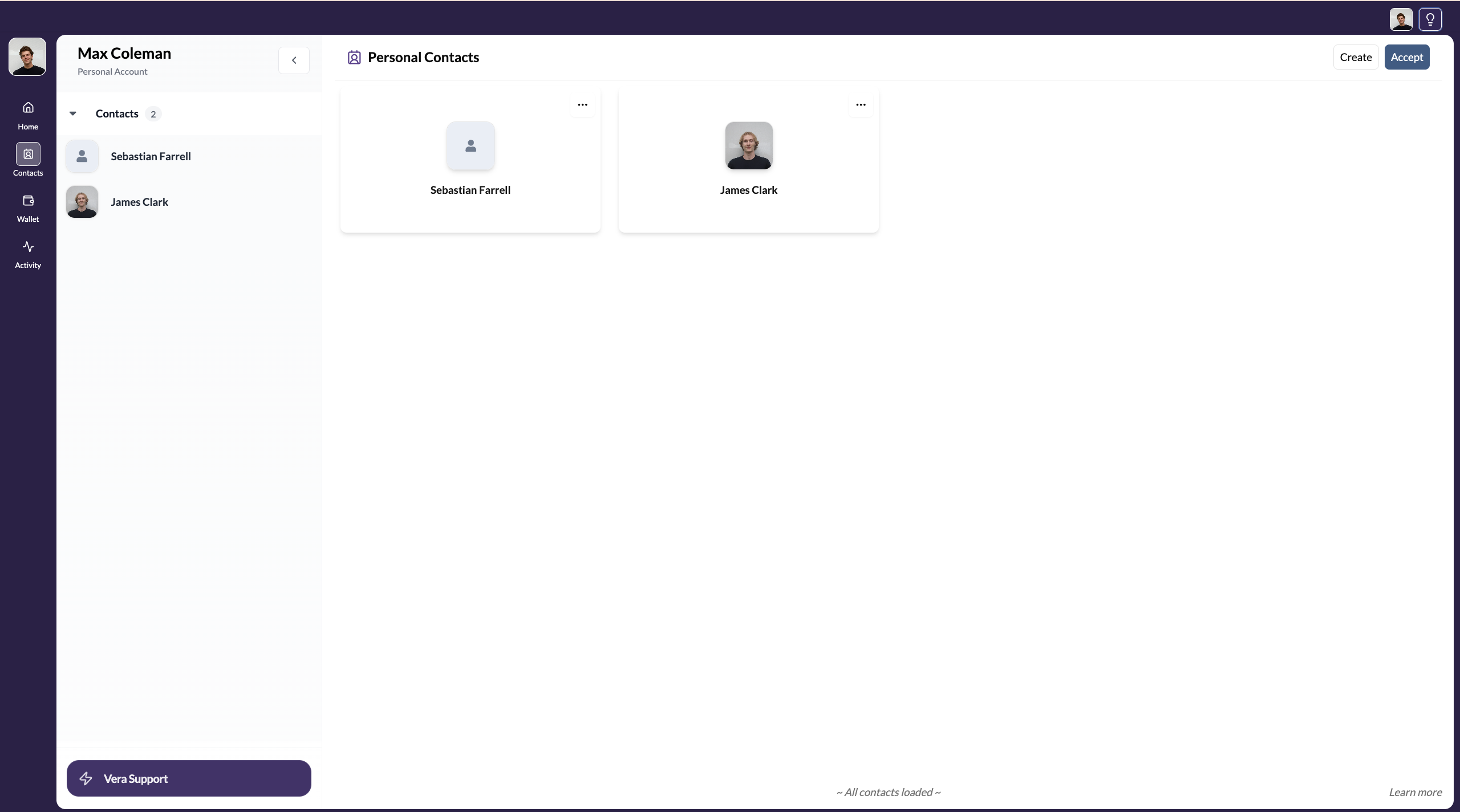 SOTRU invitation acceptance screen