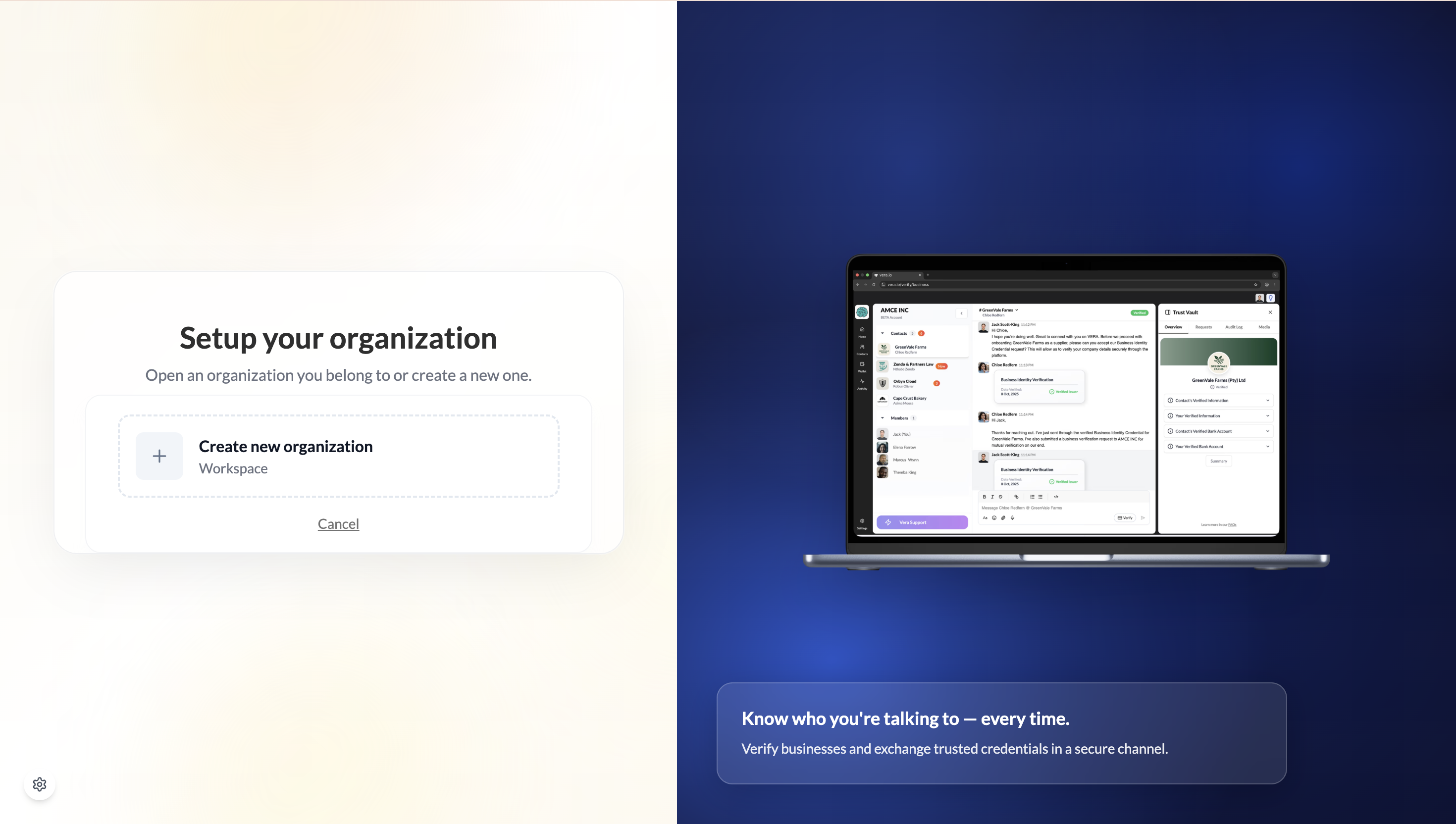 Create your first organisation prompt