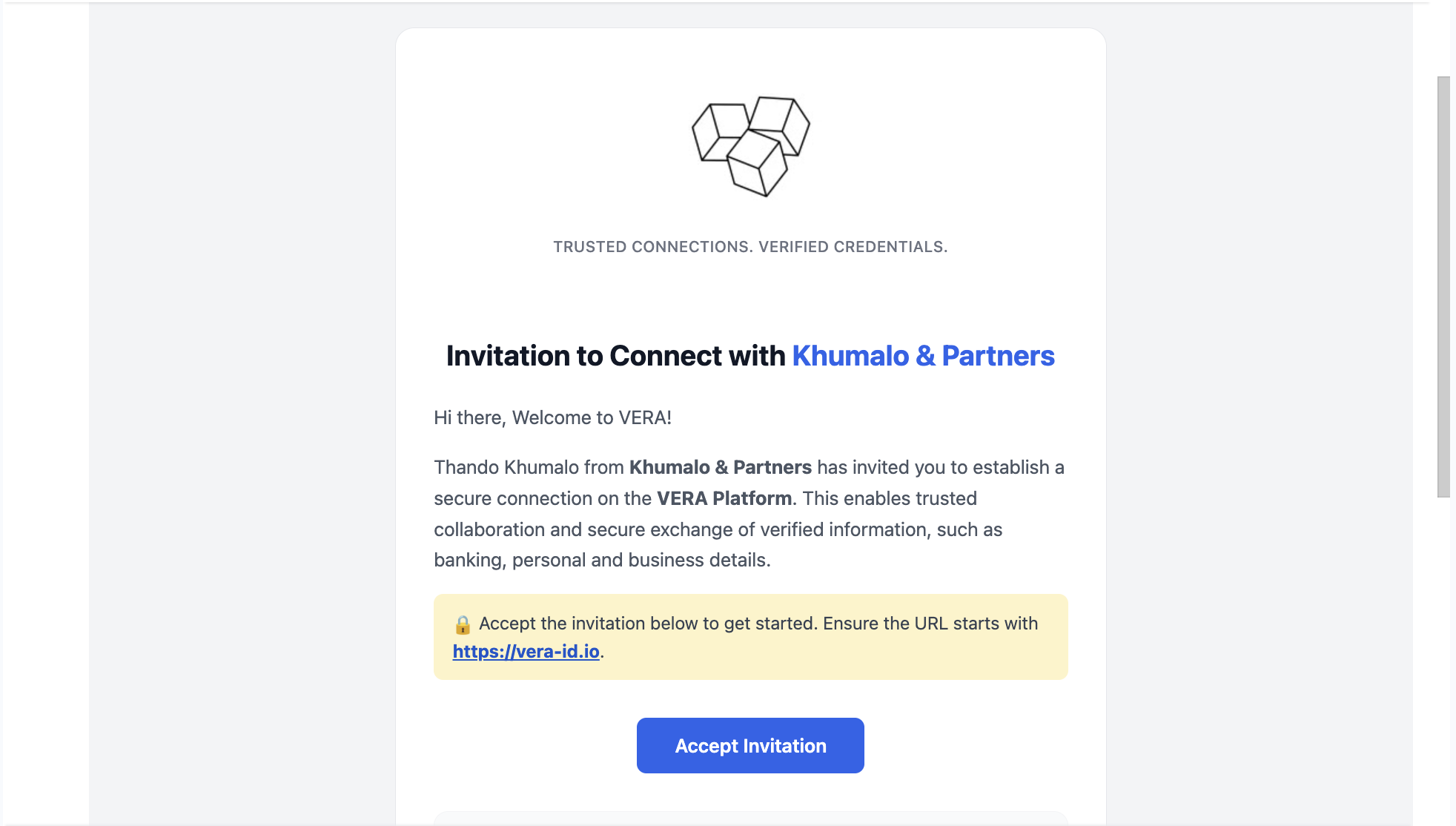 SOTRU invitation email in inbox